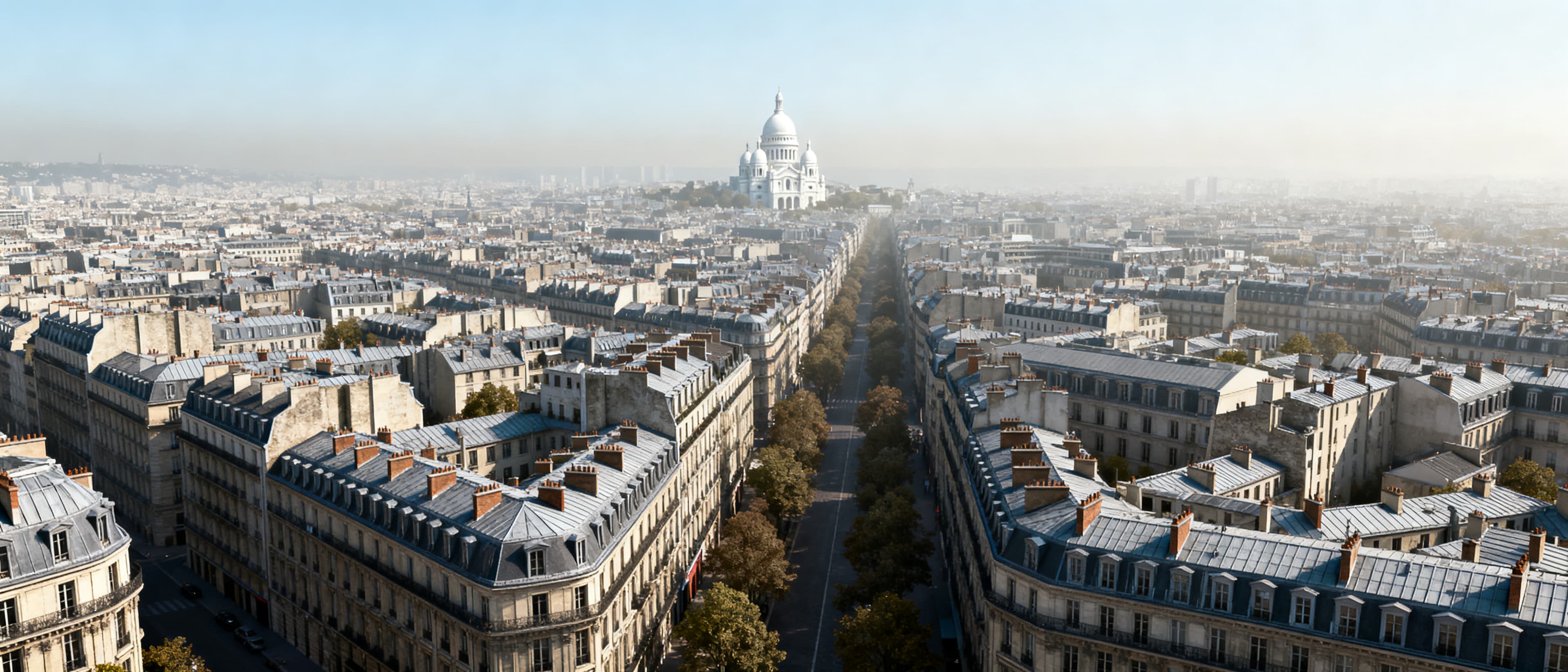 Vue aérienne de Paris