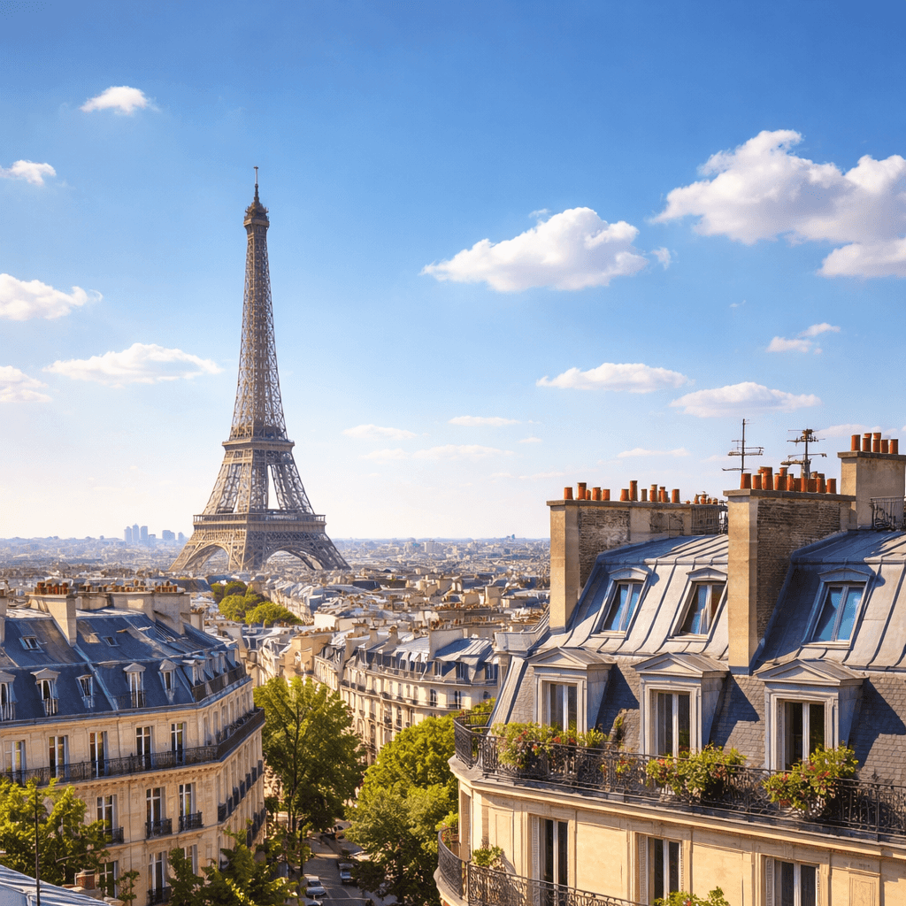 Vue sur les toits de Paris